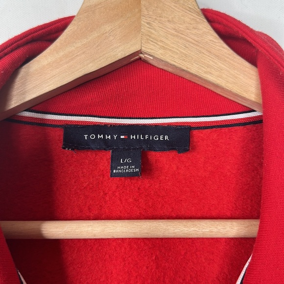 Tommy Hilfiger Chevron Striped Jacket Blazer Womens Size L Red Navy White - Picture 3 of 7